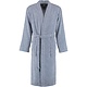 heren badjas blauw - wit gestreept,  met kimonokraag 3834 (16)