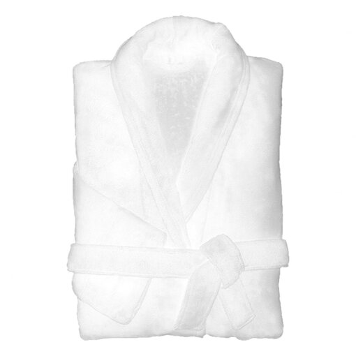 De Witte Lietaer witte fleece badjas Gentle (white)