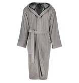 Cawö heren badjas met kapuchon grijs/taupe, Sauna Time 833, stein (79)