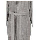 Cawö heren badjas met kapuchon grijs/taupe, Sauna Time 833, stein (79)
