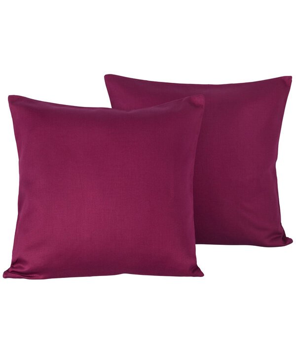 De Witte Lietaer kussenslopen Olivia beet red (uni) 200TC