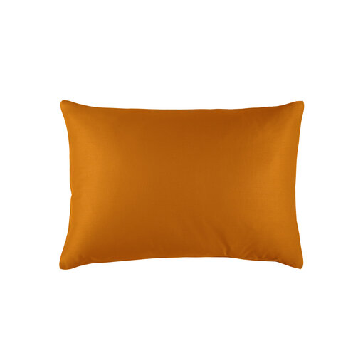 De Witte Lietaer kussenslopen Olivia (uni) copper (oranje) 200TC