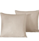 De Witte Lietaer kussenslopen Olivia cream / beige 200TC