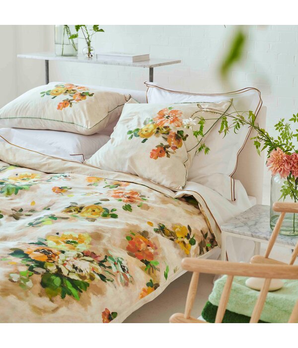 Designers Guild dekbedovertrek en kussenslopen Giardino di Rose acacia 200TC