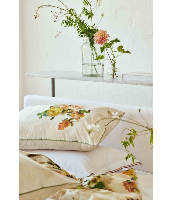 Designers Guild dekbedovertrek en kussenslopen Giardino di Rose acacia 200TC