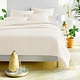dekbedovertrekset Olivia (uni) offwhite / warm wit 200 TC, vanaf
