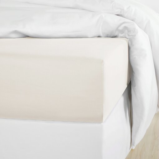 De Witte Lietaer hoeslaken Olivia offwhite (uni) 200TC, vanaf