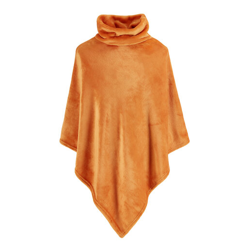 Moodit fleece poncho Calido copper