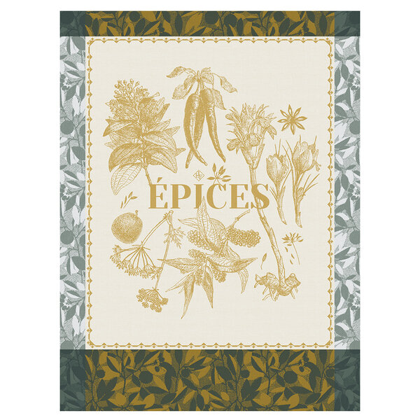 theedoek Épices & Aromates yellow