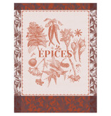 Le Jacquard Français theedoek Épices & Aromates red