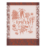 Le Jacquard Français theedoek Épices & Aromates red