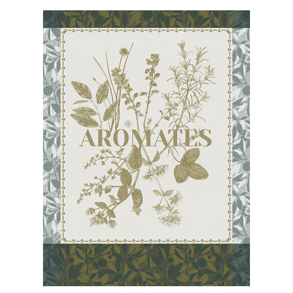 theedoek Épices & Aromates green