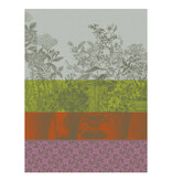 Le Jacquard Français theedoek Floraison Rayé purple