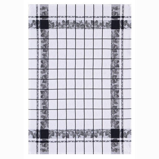 Le Jacquard Français theedoek Fraises black