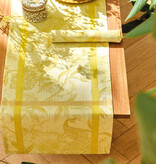 Le Jacquard Français à l'orangerie yellow, 100% linnen tafelgoed