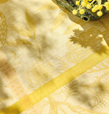 Le Jacquard Français à l'orangerie yellow, 100% linnen tafelgoed