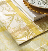 Le Jacquard Français à l'orangerie yellow, 100% linnen tafelgoed
