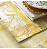 Le Jacquard Français à l'orangerie yellow, 100% linnen tafelgoed