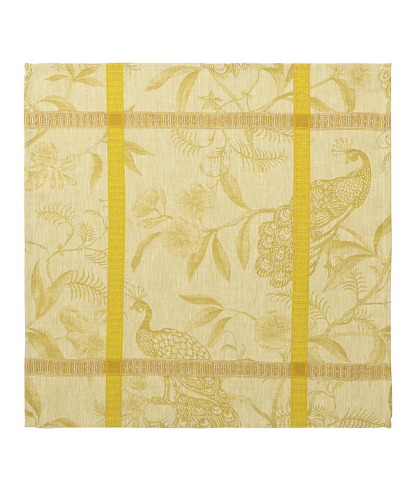 Le Jacquard Français à l'orangerie yellow, 100% linnen tafelgoed