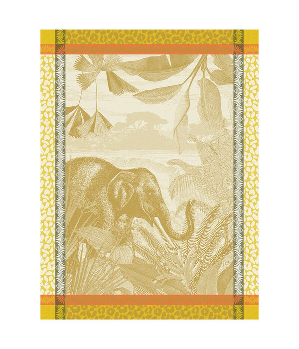 Le Jacquard Français theedoek Sinharâja yellow