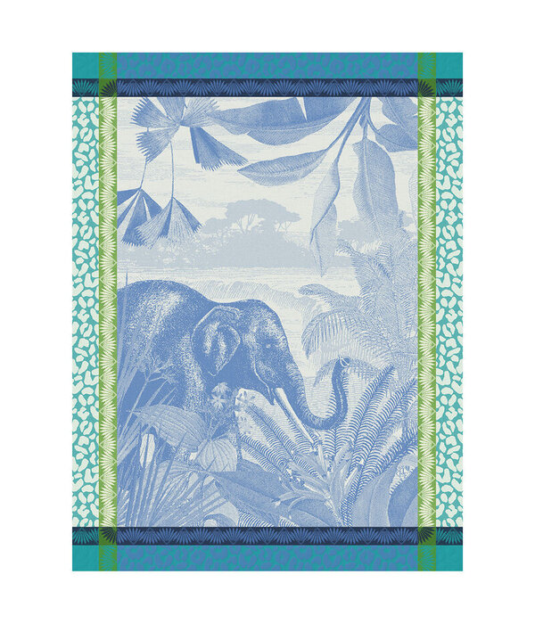 Le Jacquard Français theedoek Sinharâja blue
