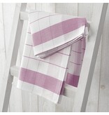 De Witte Lietaer theedoek mixte halflinnen fuchsia (aubergine)