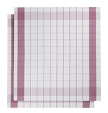 De Witte Lietaer theedoek mixte halflinnen fuchsia (aubergine)