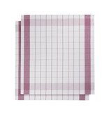 De Witte Lietaer theedoek mixte halflinnen fuchsia (aubergine)
