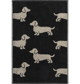 Cawö handdoekenlijn Teckels We Love Dogs zwart-beige 6246/93