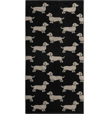 Cawö handdoekenlijn Teckels We Love Dogs zwart-beige 6246/93