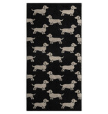 Cawö handdoekenlijn Teckels We Love Dogs zwart-beige 6246/93