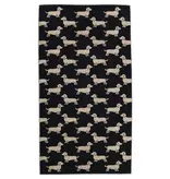 Cawö handdoekenlijn Teckels We Love Dogs zwart-beige 6246/93