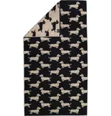 Cawö handdoekenlijn Teckels We Love Dogs zwart-beige 6246/93