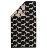 Cawö handdoekenlijn Teckels We Love Dogs zwart-beige 6246/93