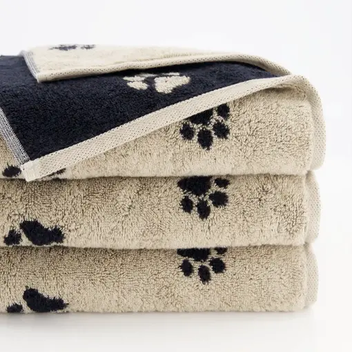 Cawö handdoekenlijn Teckels We Love Dogs beige-zwart 6247/93, vanaf