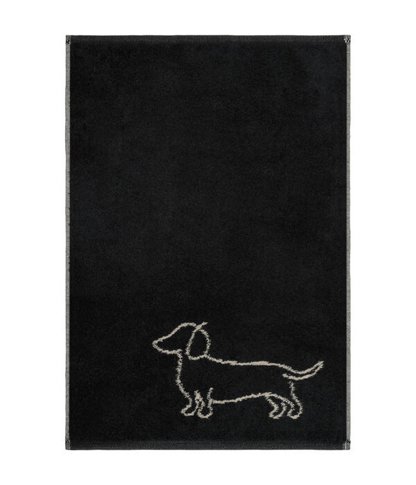 Cawö handdoekenlijn Teckels We Love Dogs zwart-beige 6248/93