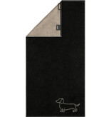Cawö handdoekenlijn Teckels We Love Dogs zwart-beige 6248/93