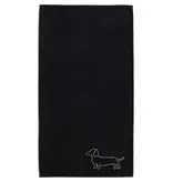 Cawö handdoekenlijn Teckels We Love Dogs zwart-beige 6248/93