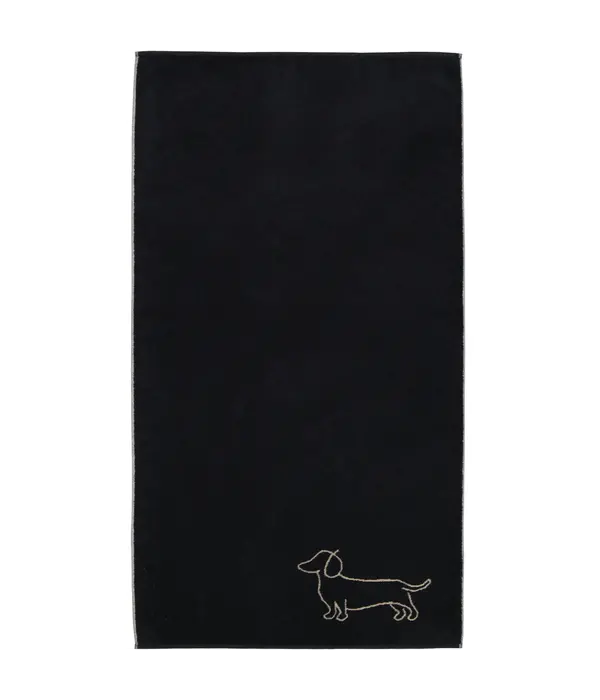 Cawö handdoekenlijn Teckels We Love Dogs zwart-beige 6248/93