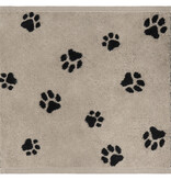 Cawö set van 3 kleine handdoekjes 30x30 cm Teckels We Love Dogs zwart-beige 6249/93