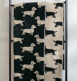 Cawö handdoekenlijn Teckels We Love Dogs zwart-beige 6246/93
