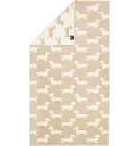 Cawö handdoekenlijn Teckels We Love Dogs natur-beige 6246/33