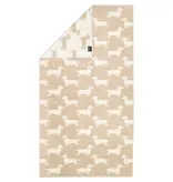 Cawö handdoekenlijn Teckels We Love Dogs natur-beige 6246/33