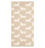 Cawö handdoekenlijn Teckels We Love Dogs natur-beige 6246/33