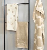 Cawö handdoekenlijn Teckels We Love Dogs natur-beige 6246/33