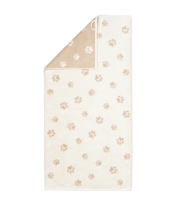 Cawö handdoekenlijn Teckels We Love Dogs natur-beige 6247/33