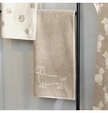 Cawö handdoekenlijn Teckels We Love Dogs natur-beige 6248/33