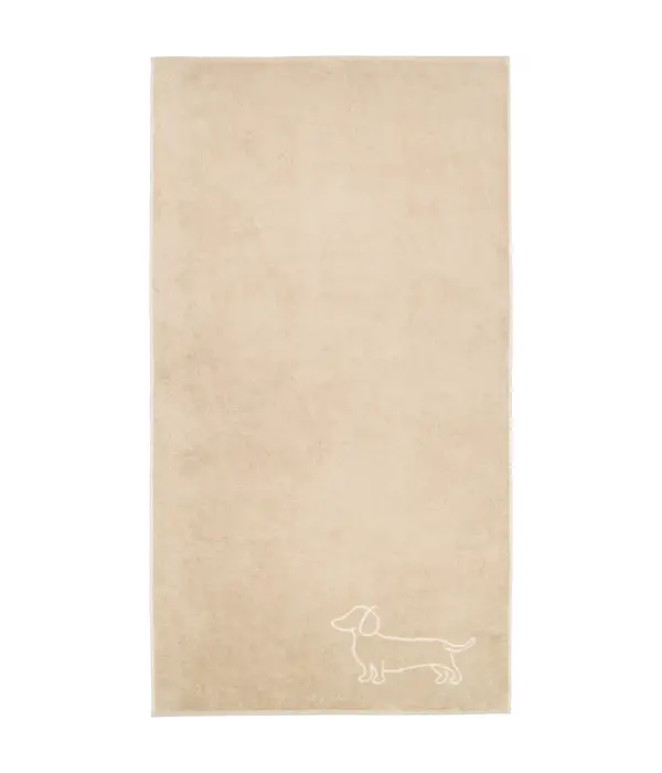 Cawö handdoekenlijn Teckels We Love Dogs natur-beige 6248/33