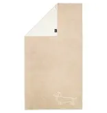 Cawö handdoekenlijn Teckels We Love Dogs natur-beige 6248/33