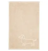 Cawö handdoekenlijn Teckels We Love Dogs natur-beige 6248/33
